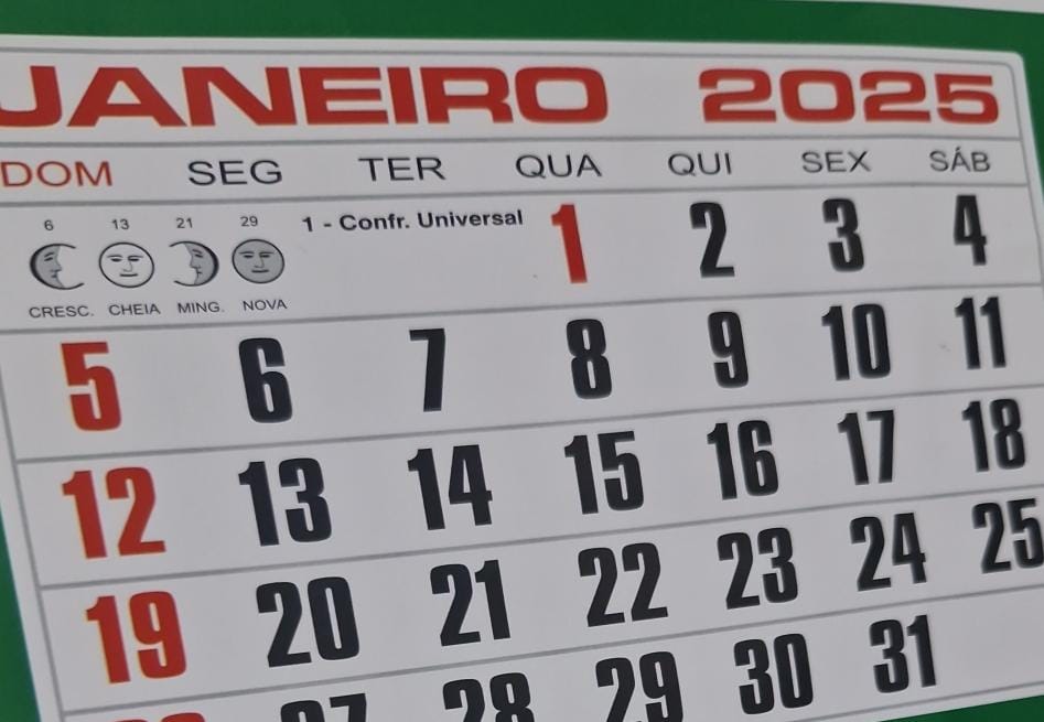 Saiba quais são os feriados e pontos facultativos de 2025