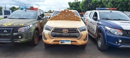 Dupla é presa com cocaína avaliada em R$ 1 milhão