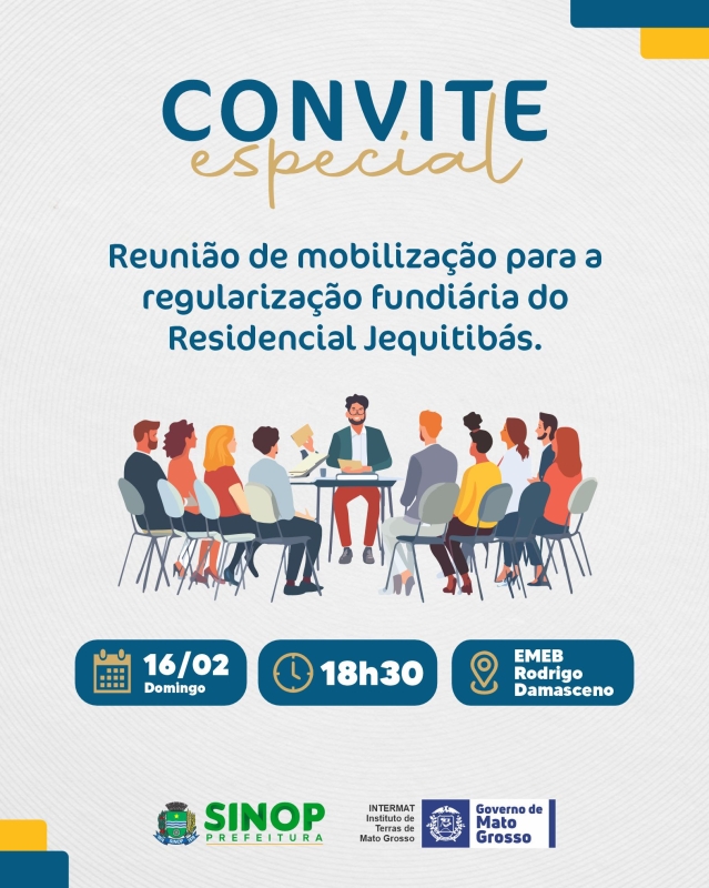 Reunião de mobilização para regularização fundiária do residencial Jequitibás será neste domingo (16)