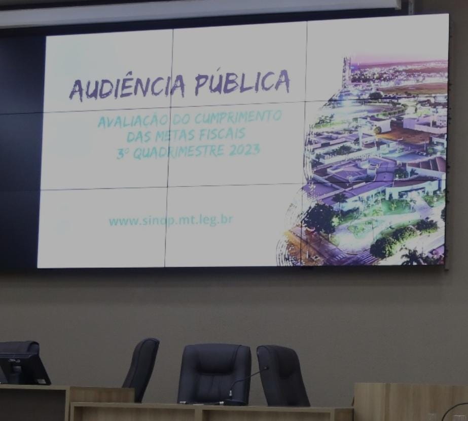 Câmara de Sinop organiza audiência pública para prestação de contas do Executivo