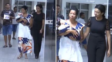 Bebê passa fim de semana com avó após morte da mãe 