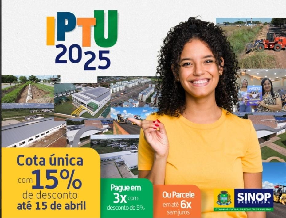 IPTU 2025: boletos disponíveis online e descontos de até 15% para contribuintes