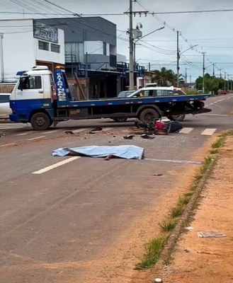 Acidente Fatal: Motociclista colide em veículo e morre no bairro Jardim Califórnia em Sinop