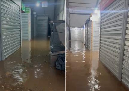 Perdemos pelo fogo, agora pela água, diz comerciante do Shopping Popular