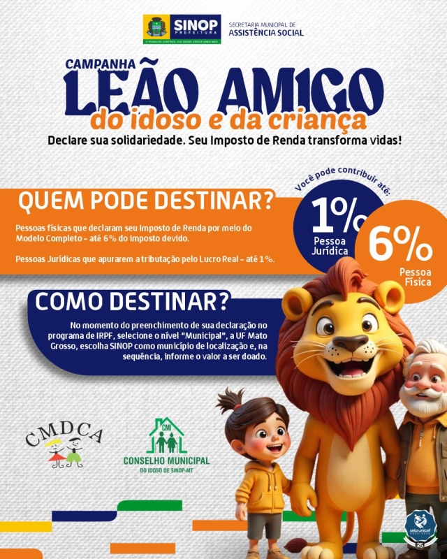 Campanha Leão Amigo do Idoso e da Criança continua até 31 de maio; saiba como participar