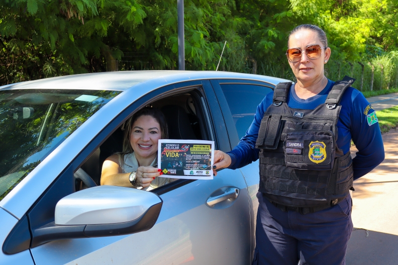 Sinop dá início à campanha Maio Amarelo com blitz educativa nesta manhã de segunda-feira