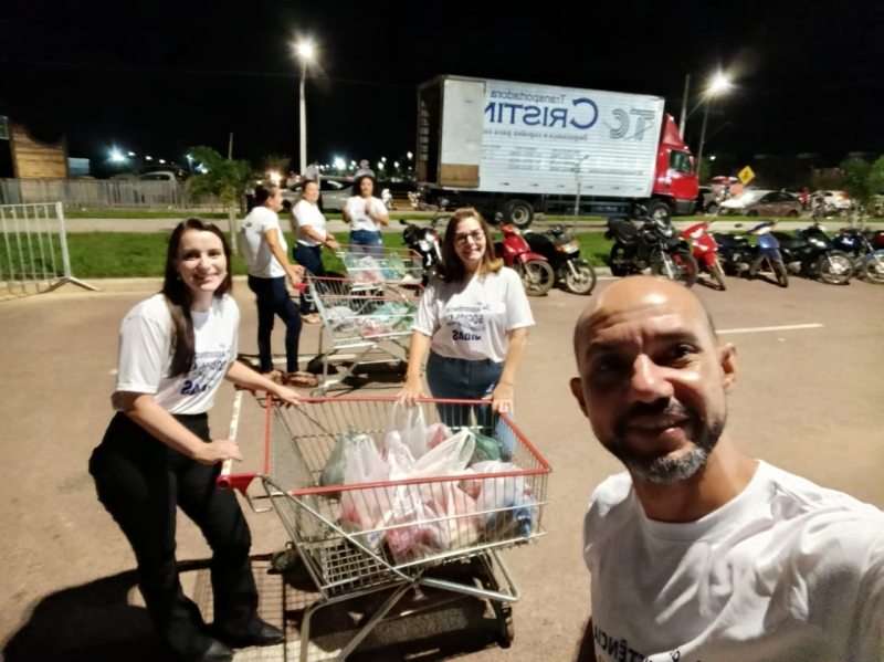 Entrada Solidária: Três toneladas de alimentos são arrecadados na primeira noite da ExpoNorte