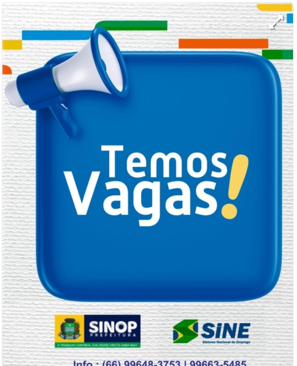 Sine Sinop divulga 240 oportunidades de emprego nesta quinta-feira (29)