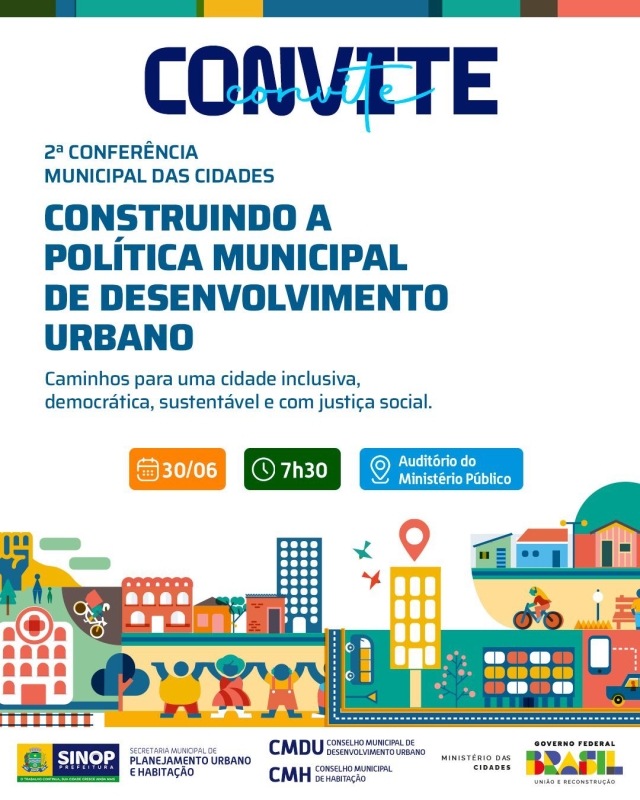 Prefeitura de Sinop realiza na segunda (30) a 2ª Edição da Conferência das Cidades