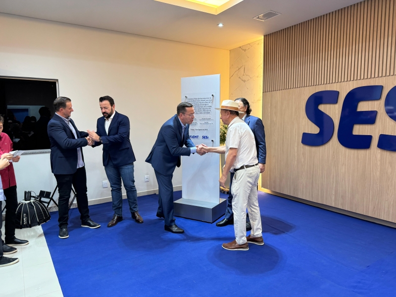Prefeito destaca parceria com Sistema S e pujança de Sinop em inauguração do Sesi