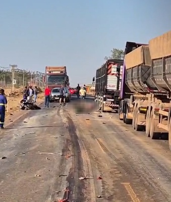 Casal morre em acidente na BR-163 em Sinop nas proximidades da comunidade Chácara Planalto