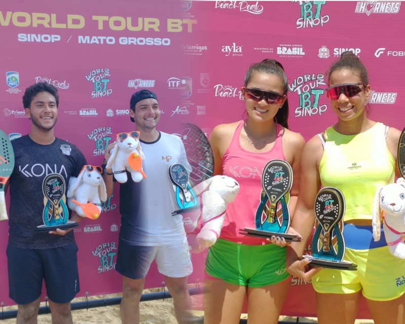 Finais do Torneio Internacional de Beach Tennis de Sinop aconteceram ontem (24); veja os campeões