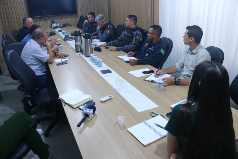 Prefeitura e Forças de Segurança se reúnem para definir os últimos detalhes do Festeja Sinop 2025