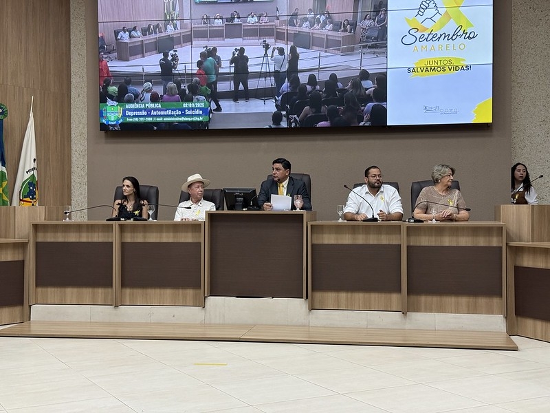 Festeja Sinop: Prefeitura e Câmara realizam audiência pública para debater conscientização sobre saúde mental