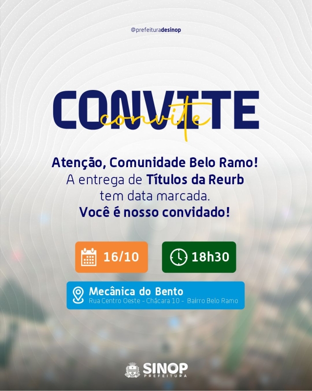 Prefeitura de Sinop entrega escrituras aos moradores da comunidade Belo Ramo nesta quinta-feira (16)