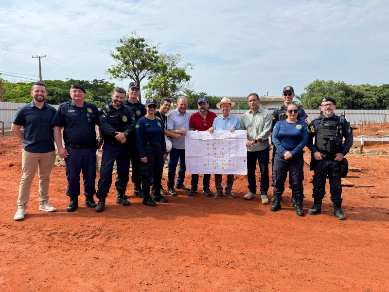 Prefeito vistoria obra da nova sede da Guarda Civil; secretário destaca ganho à sociedade