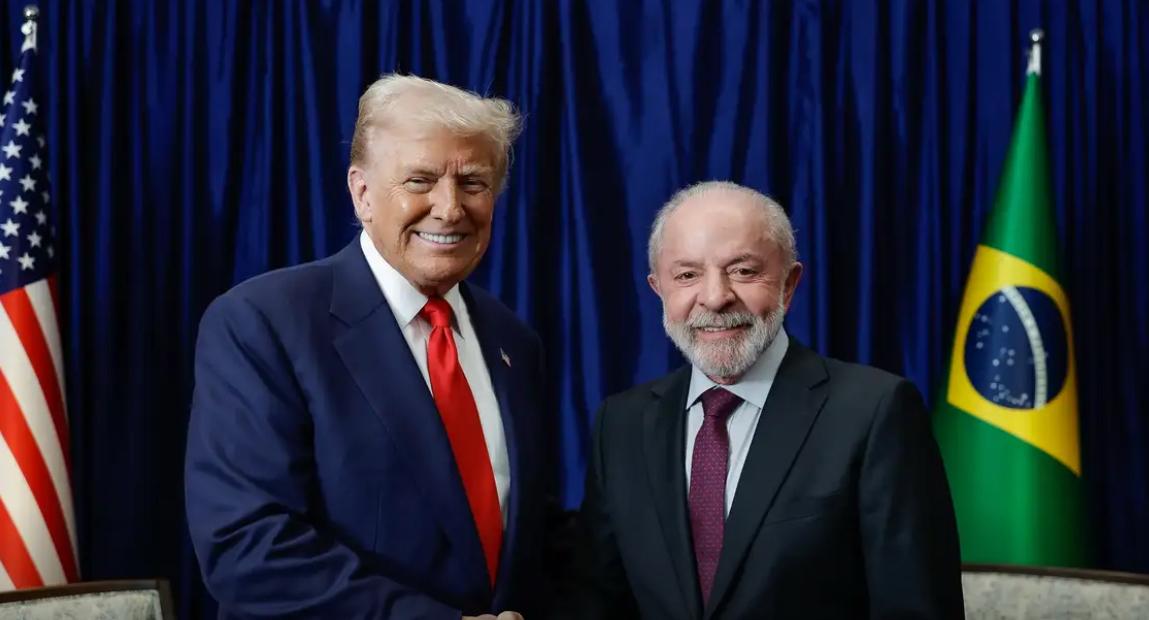 Trump registra encontro com Lula em sua rede social