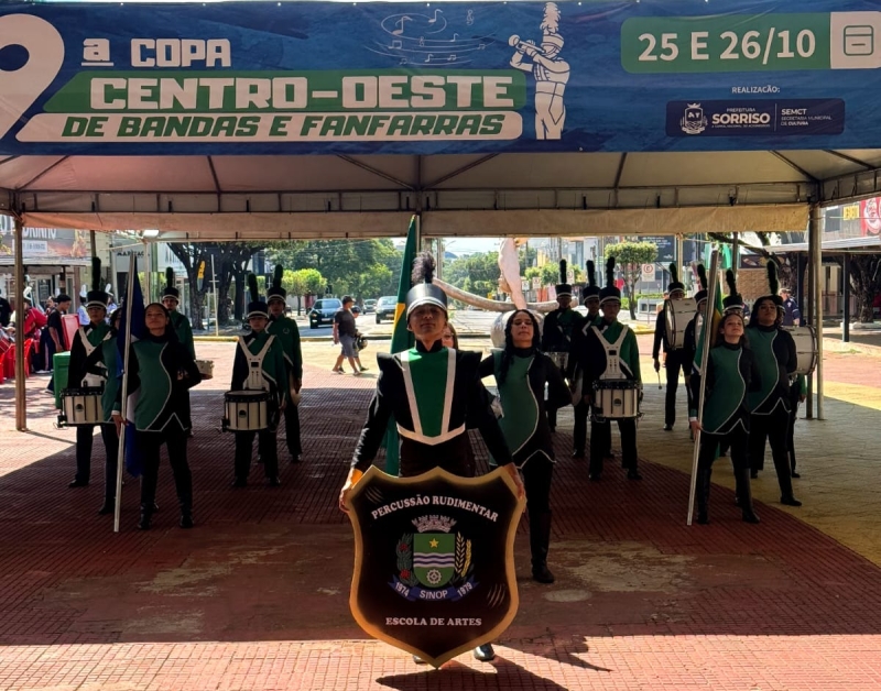 Sinop conquista o tricampeonato do centro-oeste de Bandas e Fanfarras