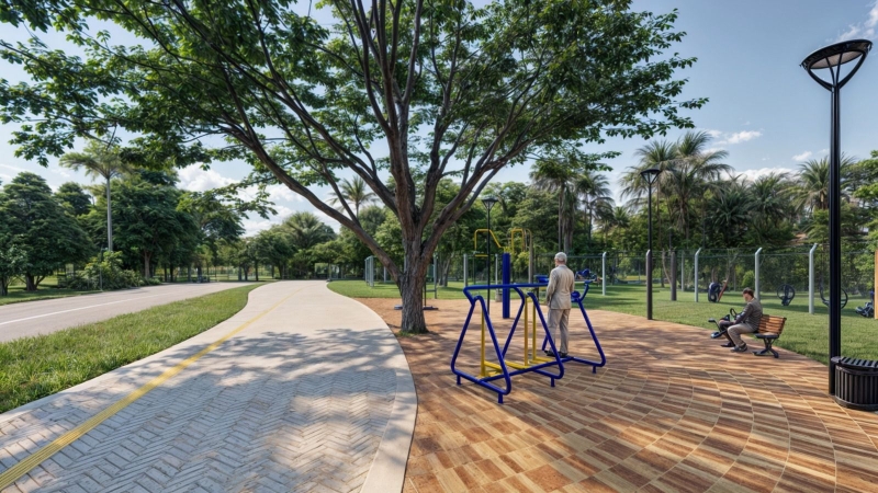 Parque Florestal receberá calçada ecológica em seu entorno; veja o projeto