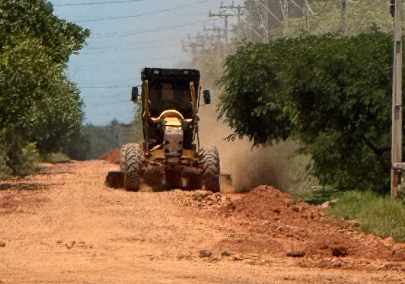 Prefeitura de Sinop promove manutenção da Estrada Luft
