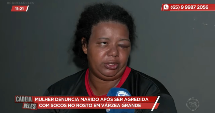 Mulher apanha do marido e fica na rua com os filhos em briga por bicicleta