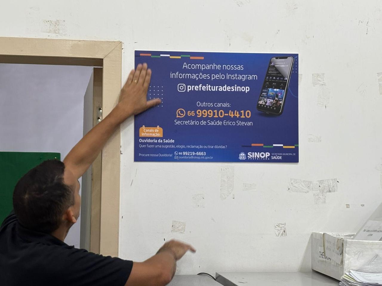 Gesto incomum de secretário em Sinop tem chamado atenção dentro das unidades de saúde