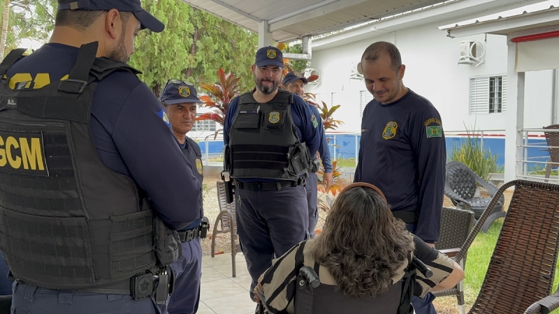 Guarda Civil de Sinop realiza ação social no Lar Vicentino durante formação para guarda armada
