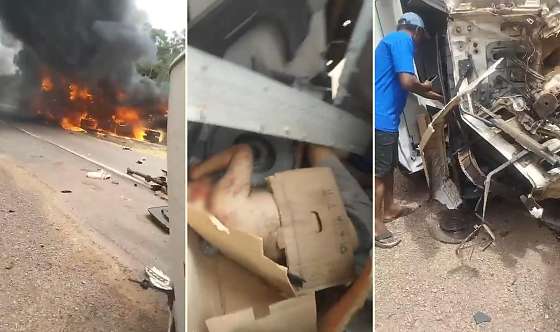 Colisão entre carreta e caminhão baú termina com um morto na BR-163