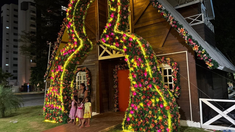 Prefeitura de Sinop inicia Páscoa na Praça com programação cultural e espaço temático para famílias