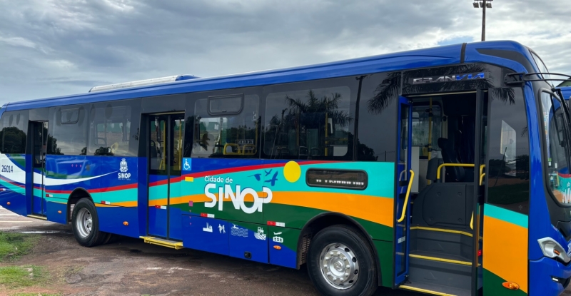 Transporte público coletivo de Sinop passa a contar a partir de hoje (17) com ônibus modernos e tecnológicos