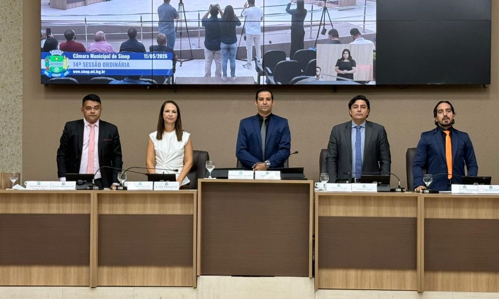 Moisés do Jardim do Ouro é eleito presidente da Câmara de Sinop e Sandra Donato assume como vice