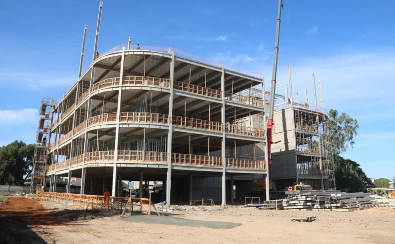 Obras da nova prefeitura alcançam 27% e prefeito destaca ganhos para Sinop com nova estrutura