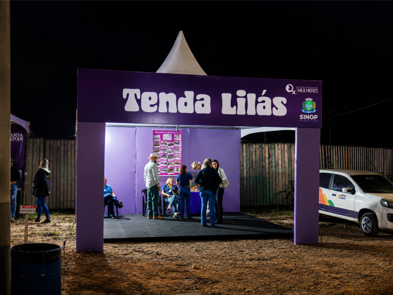 Prefeitura de Sinop lançou Tenda Lilás para acolhimento de mulheres em eventos com grande público