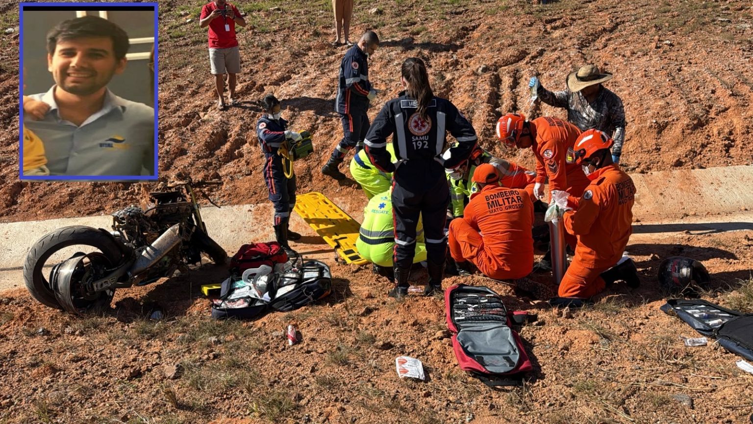 Sorriso: Empresário que perdeu o controle de moto esportiva na BR-163  não resistiu os ferimentos  e teve o óbito constatado ainda no local.