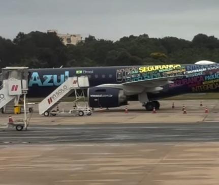 Avião faz pouso de emergência em VG após fumaça a bordo