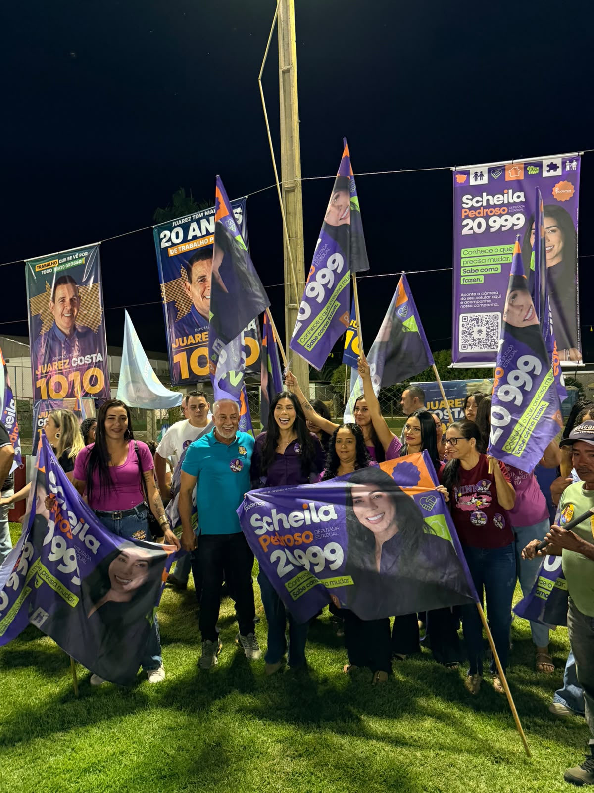 Scheila Pedroso ganha protagonismo em noite de lançamento da candidatura de Juarez Costa