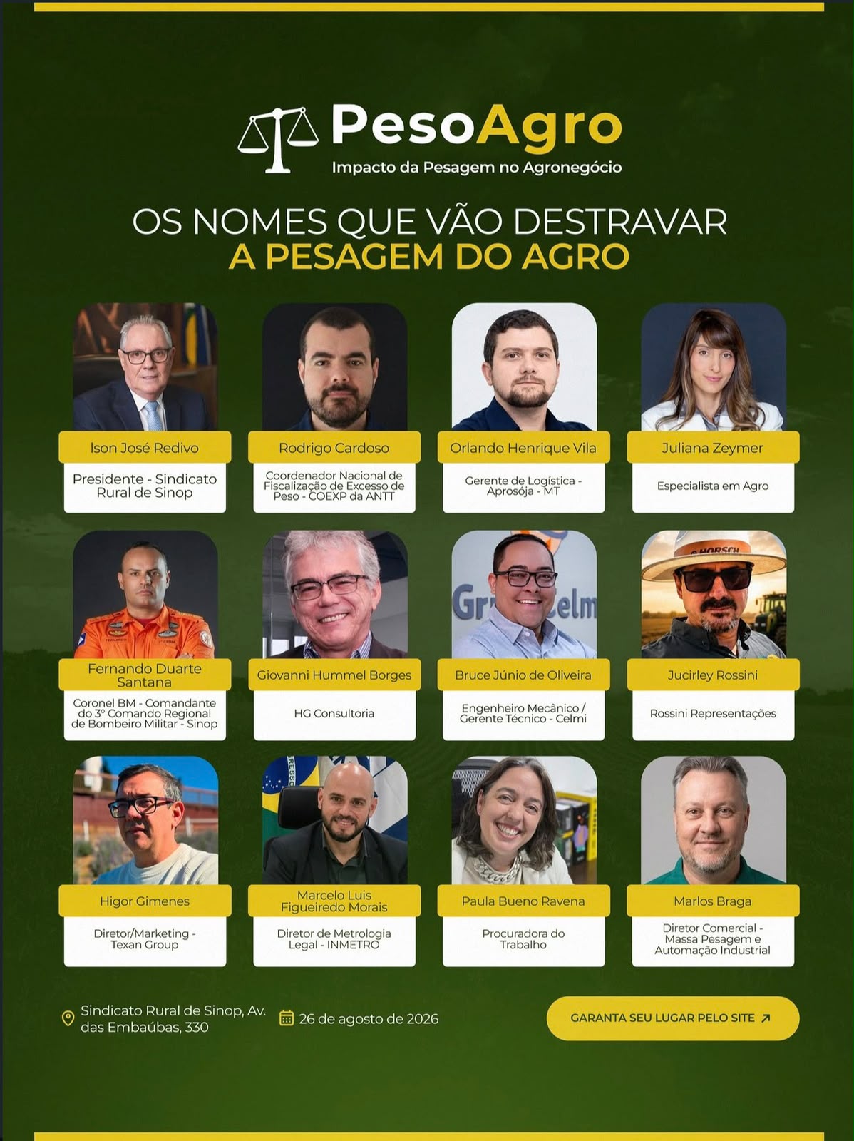 Peso Agro Show reúne especialistas em Sinop e terá abertura com Ilson Redivo