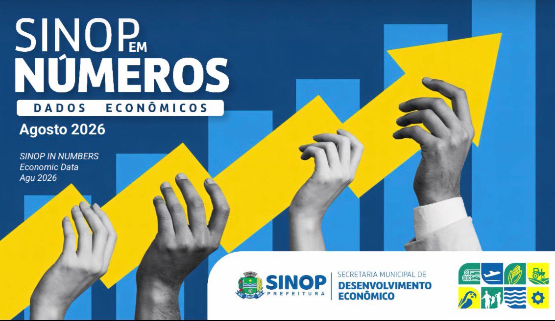 Secretaria Municipal de Desenvolvimento Econômico disponibiliza a edição de agosto do Sinop em Números, com indicadores atualizados sobre emprego