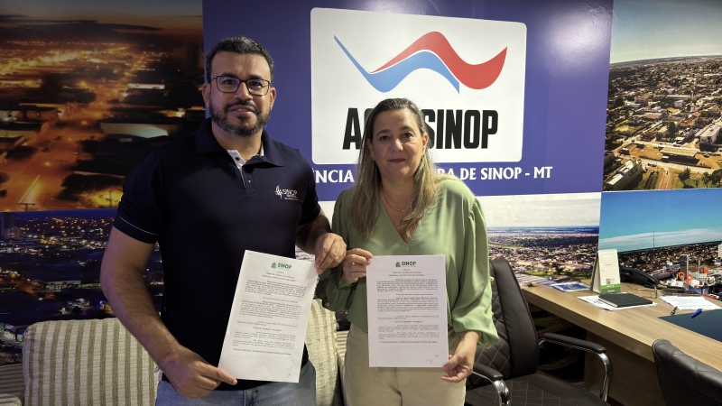 Ager Sinop assina ordem de serviço para construção dos primeiros pontos de ônibus adotados pela Sinop Energia