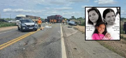 TRAGÉDIA  Técnica de enfermagem, filha e duas netas morrem em acidente envolvendo um Prisma e um Trailblazer