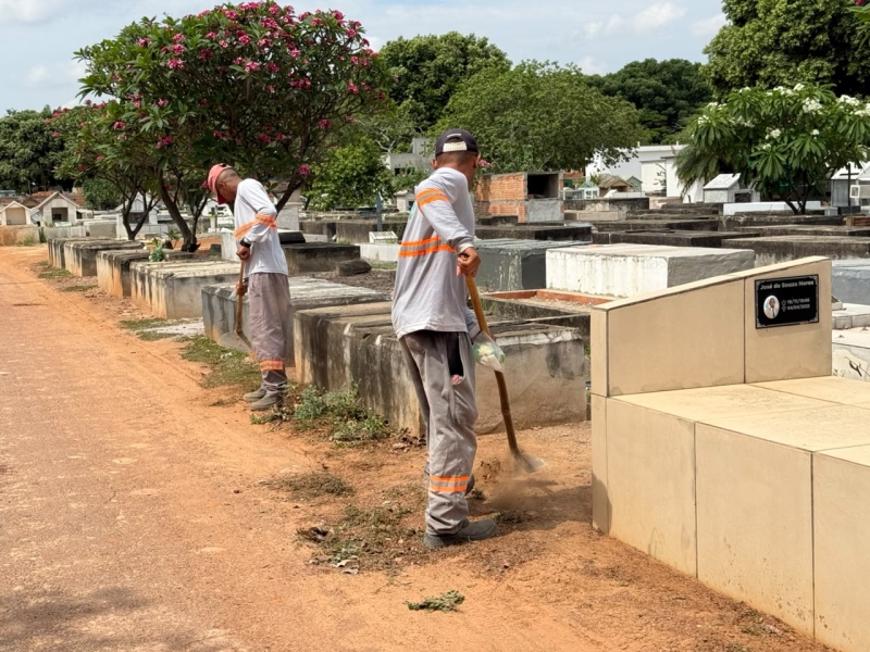 Sinop: Cemitério começa ser preparado para celebrações do Dia de Finados