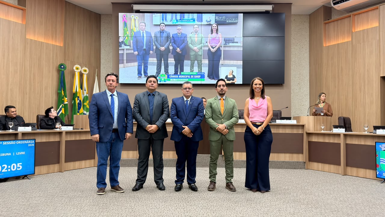 Toninho Bernardes é eleito novo presidente da Câmara de Sinop Com chapa única