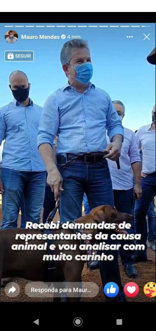 Governador Recebe Reinvindicações Sobre a Causa Animal de Sinop 