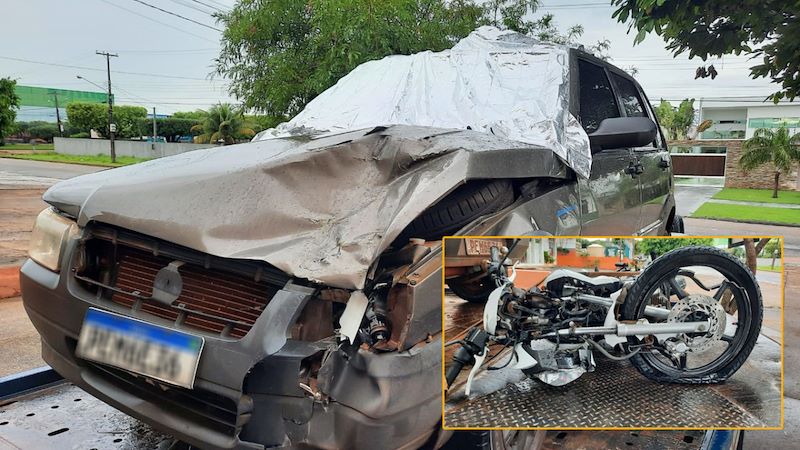 Colisão entre moto e carro deixa um morto no nortão