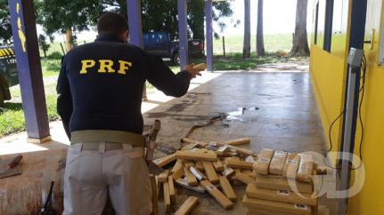 PRF apreende 201 kg de maconha em tanque de caminhão