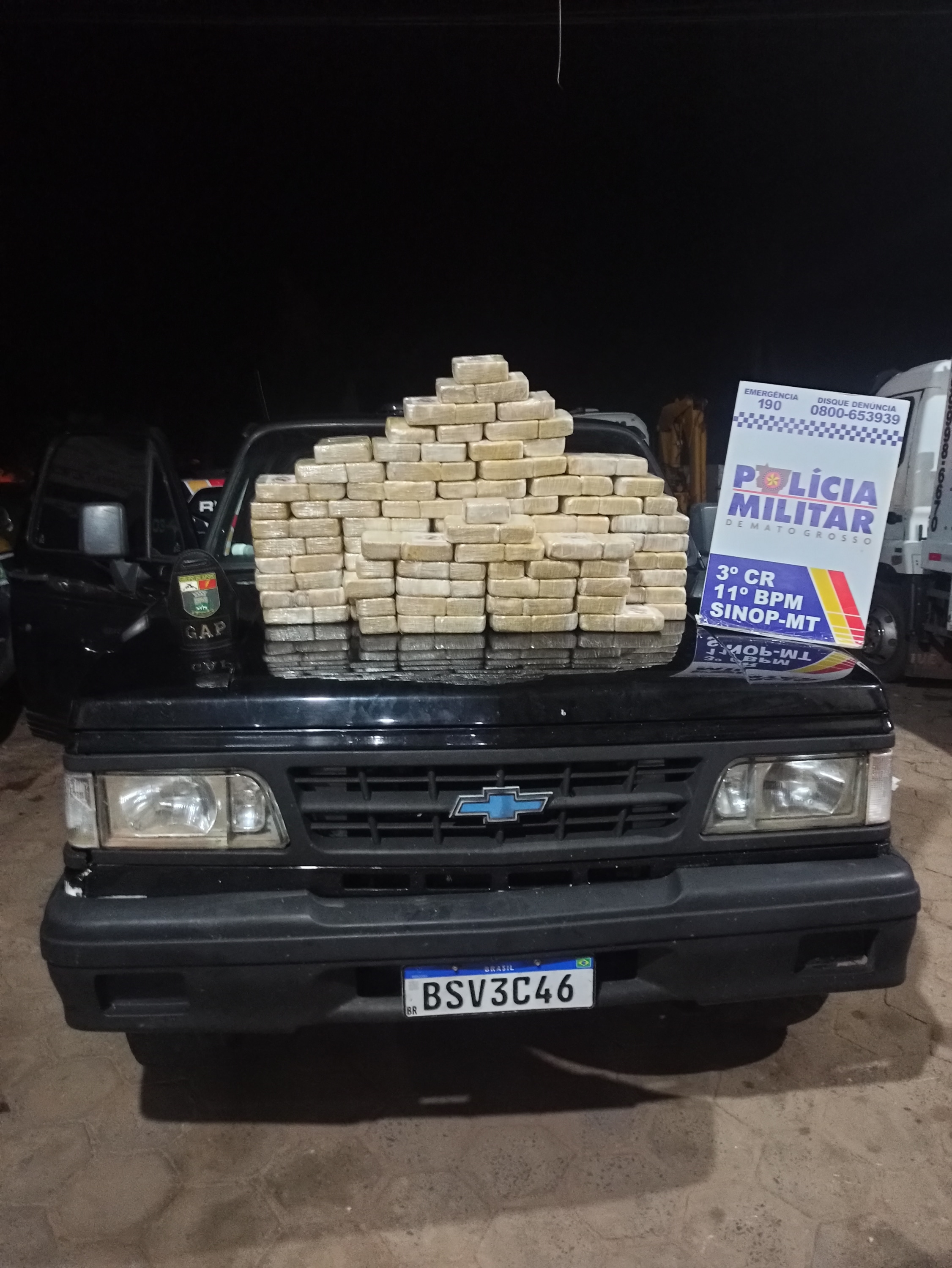 Polícia Militar apreende drogas avaliadas em R$ 2 milhões em Sinop