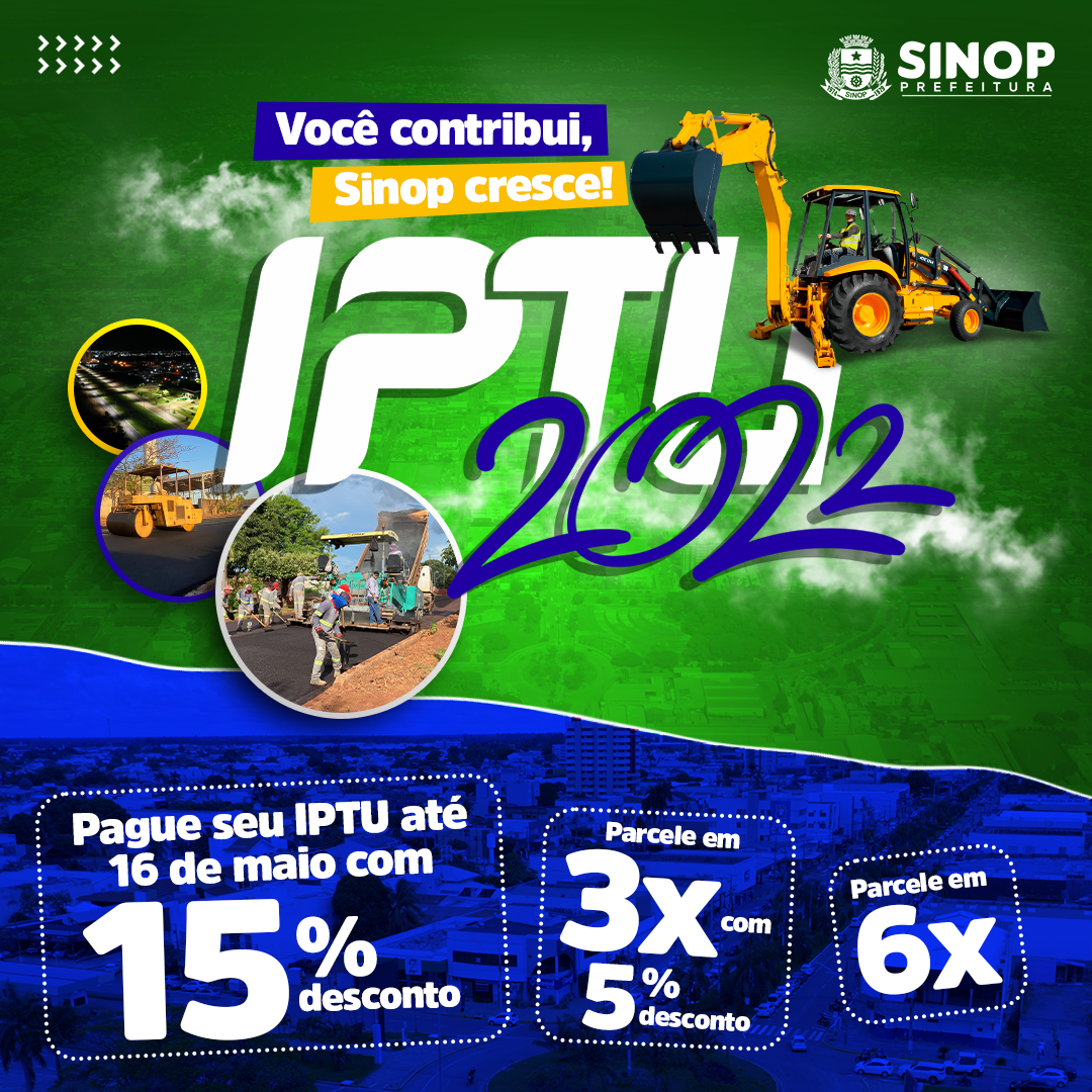 ÚLTIMO DIA para pagar o IPTU com 15% de desconto à vista; Imposto também pode ser parcelado em 3x ou 6