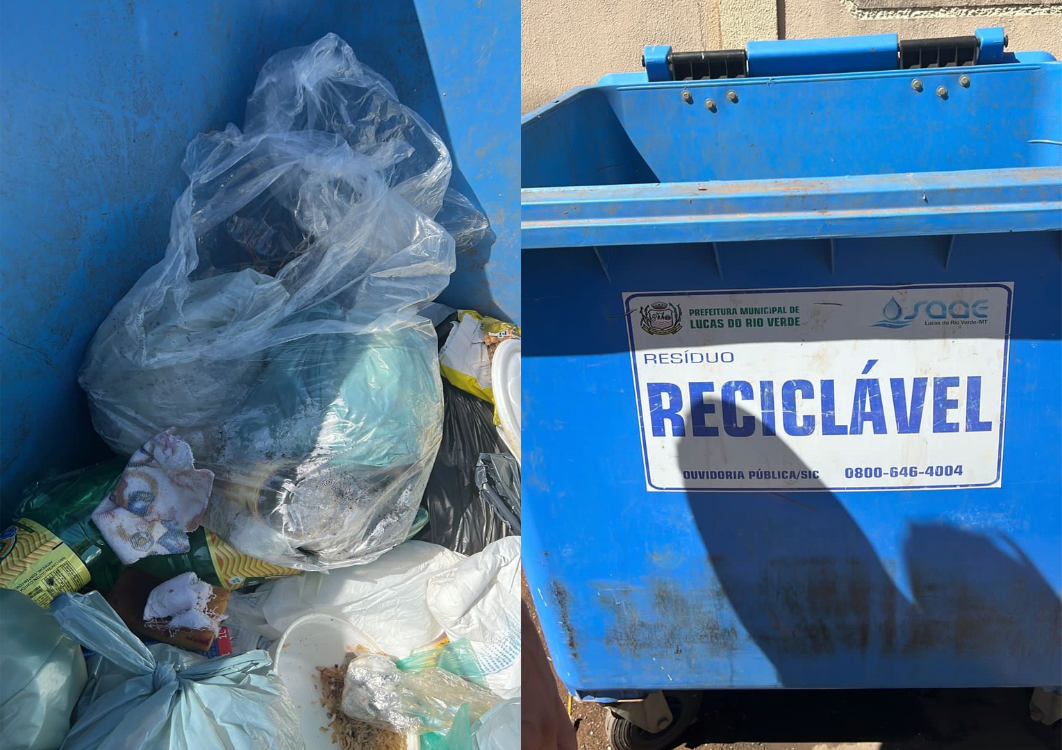 Crueldade:  Feto de 6 meses é jogado fora dentro de saco de lixo em Lucas do Rio Verde