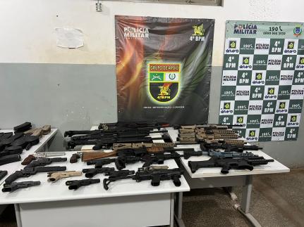 PM apreende 31 armas e 758 munições do CV